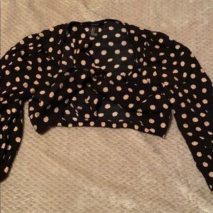 Tie Up Floral Crop Top